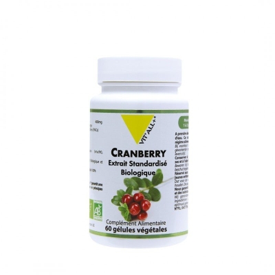 Cranberry Bio 400mg 30 Gélules - Vitall+ | UNIKA