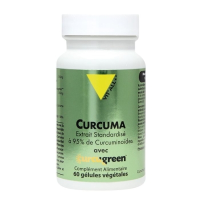 Vitall+ Curcuma Curcugreen 60 Gélules | UNIKA