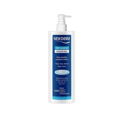 New Derm Gel Nettoyant Surgras Doux 500ml | UNIKA