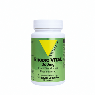 Vitall+ Rhodio Vital 360 mg - 30 Gélules | UNIKA