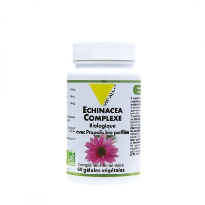VITALL+ Echinacea Bio et Propolis - 60 Gélules | UNIKA