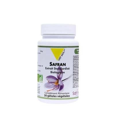 VITALL+ Safran Bio - 30 Gélules Végétales | UNIKA