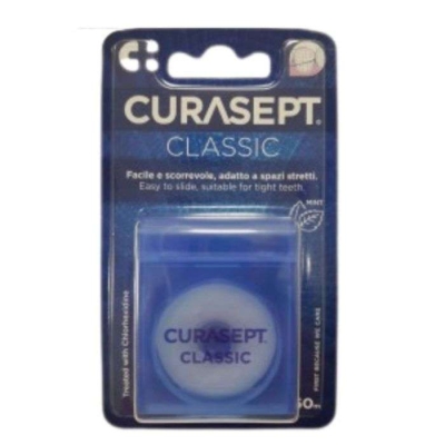 CURASEPT Fil Dentaire Cire Mentholée 50m | UNIKA