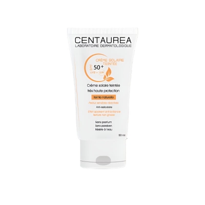 Crème Solaire Teintée SPF 50+ - Centaurea | UNIKA