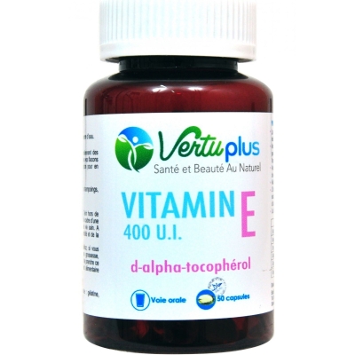 Vertu Plus Vitamine E 50 Capsules | UNIKA