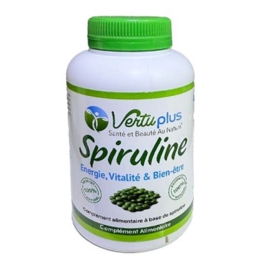 VertuPlus Spiruline 500 mg - 200 Comprimés