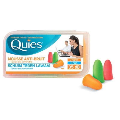 Quies Mousse Anti-Bruit - 3 Paires | UNIKA