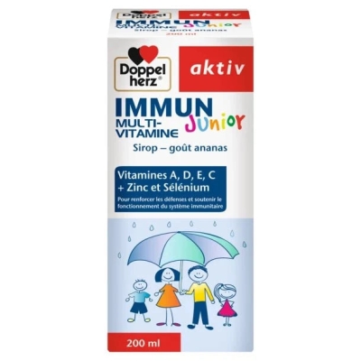Doppel Herz Immun Multivitamine Junior Sirop Ananas | UNIKA