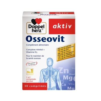 Doppel Herz Aktiv Osseovit D3 - 30 Comprimés | UNIKA