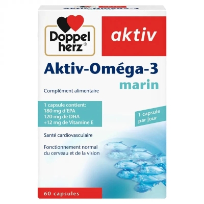 Doppel herz Aktiv Oméga-3 Marin | UNIKA