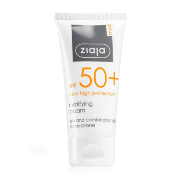 Ziaja Med Crème Solaire Matifiante Invisible SPF 50+ - 50ml