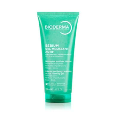 BIODERMA - Sebium gel moussant actif 200 ml | UNIKA