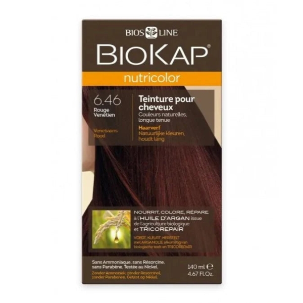 Biokap Nutricolor 6.46 Rouge Venetian - Coloration Naturelle