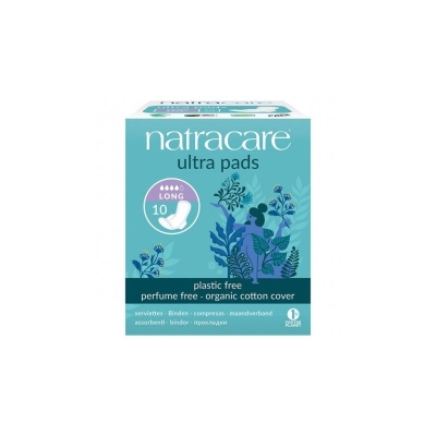 Natracare Serviettes Ultra Longues Bio - 10 Unités