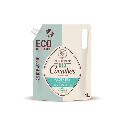 Cavaillès Eco-Recharge Gel Bain Douche Aloe Vera 1L