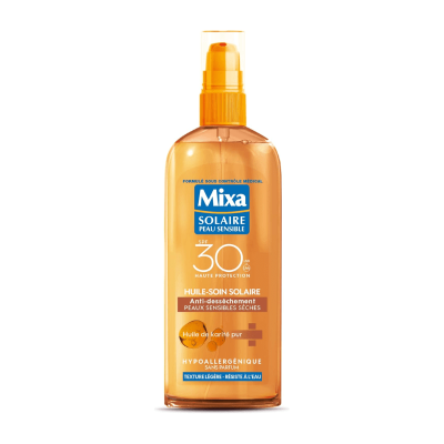 Mixa Solaire Huile Soin SPF30 Tolérance Optimale | UNIKA