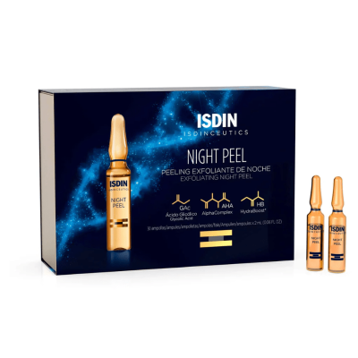 ISDIN Night Peel Exfoliant Nuit 30 Ampoules | UNIKA