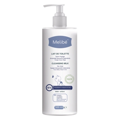 Melibé Bébé Lait de Toilette 500ml | UNIKA