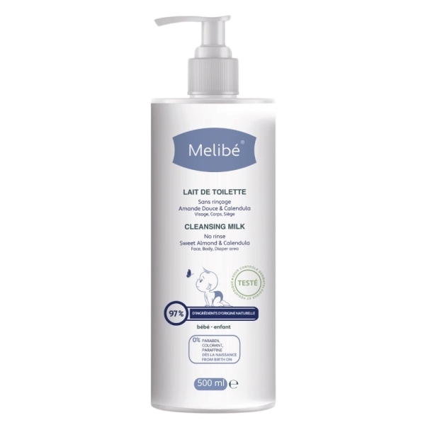 Melibé Bébé Lait de Toilette 500ml