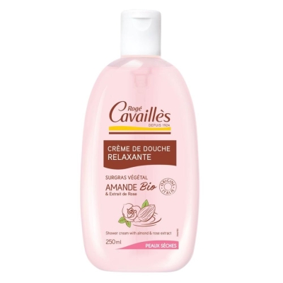 Cavaillès Crème de Douche Relaxante Amande Bio et Rose