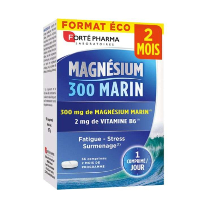 FORTE PHARMA - Magne 300 marin 56 comprimes | UNIKA