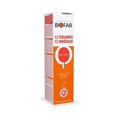 Biofar 12 Vitamines, 12 Minéraux - Complément | UNIKA
