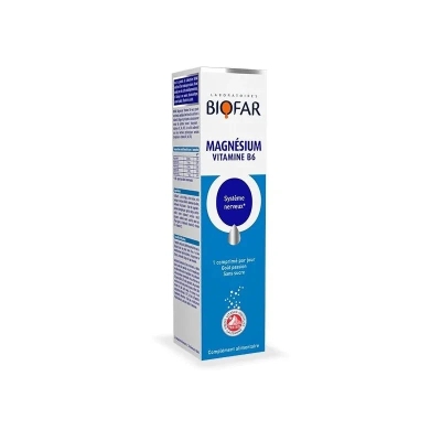 Biofar Magnésium Vitamine B6 - 20 Comprimés | UNIKA