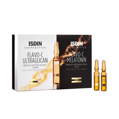 ISDIN Flavo-C Sérum Jour et Nuit 2+2 Ampoules