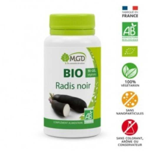 MGD NATURE - Bio radis noir 90 gelules