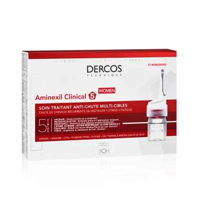 Dercos Aminexil Clinical 5 Femmes - 21 Ampoules | UNIKA