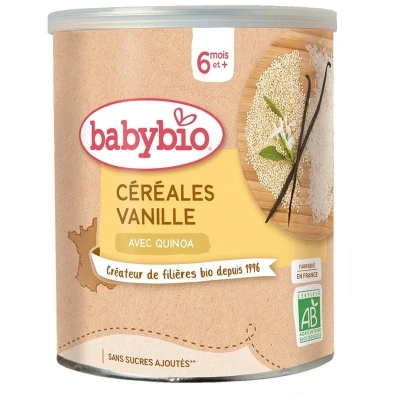 Céréales Vanille et Quinoa 220g dès 6 mois - Babybio