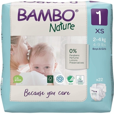 Bambo Nature Couches Écologiques Taille 1 XS | UNIKA