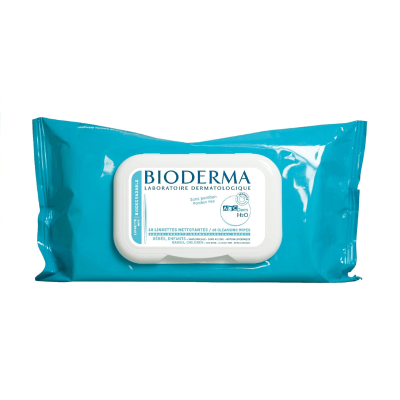 ABCDerm H2O Lingettes Nettoyantes x60 - Bioderma
