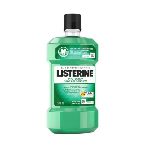 Listerine Bain de Bouche Protection Dents et Gencives 250ml
