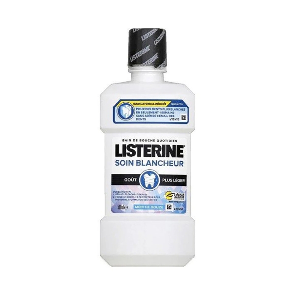 Listerine Bain de Bouche Soin Blancheur 500ml