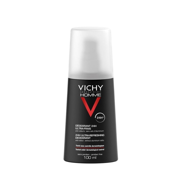Vichy Homme Déodorant Vaporisateur Ultra-Frais 24H - 100ml