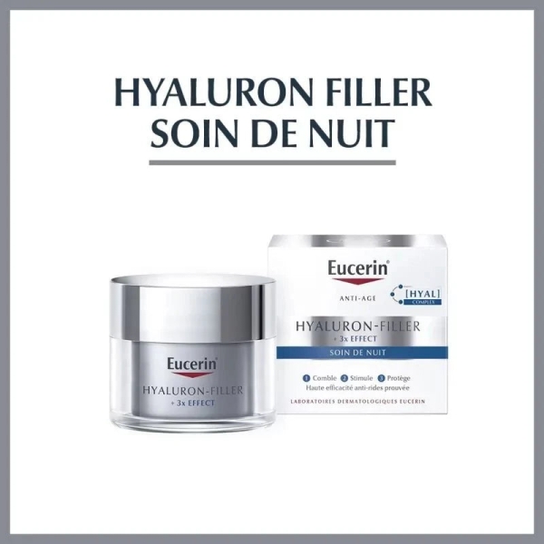 Eucerin Hyaluron-Filler Soin de Nuit + 3x Effect - 50ml