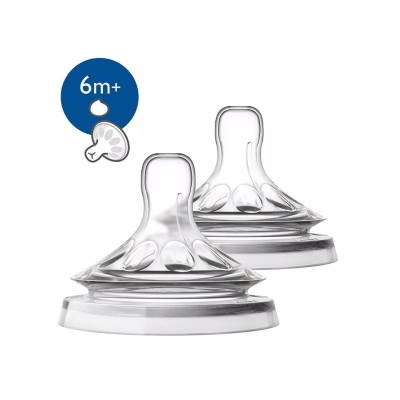 Tétines Natural 6 mois+ Débit Lent x2 - Avent | UNIKA