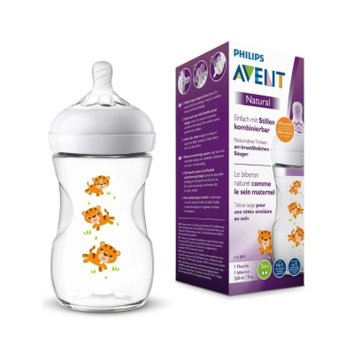 Philips Avent Biberon Natural 2.0 260 ml Tigre | UNIKA