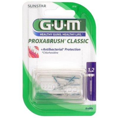GUM Brossettes Interdentaires Proxabrush 1.2 mm 512 | UNIKA