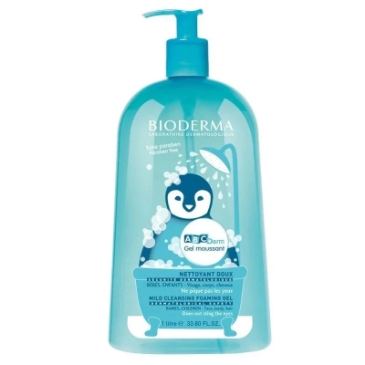 ABCDerm Gel Nettoyant Moussant Doux 1L - Bioderma