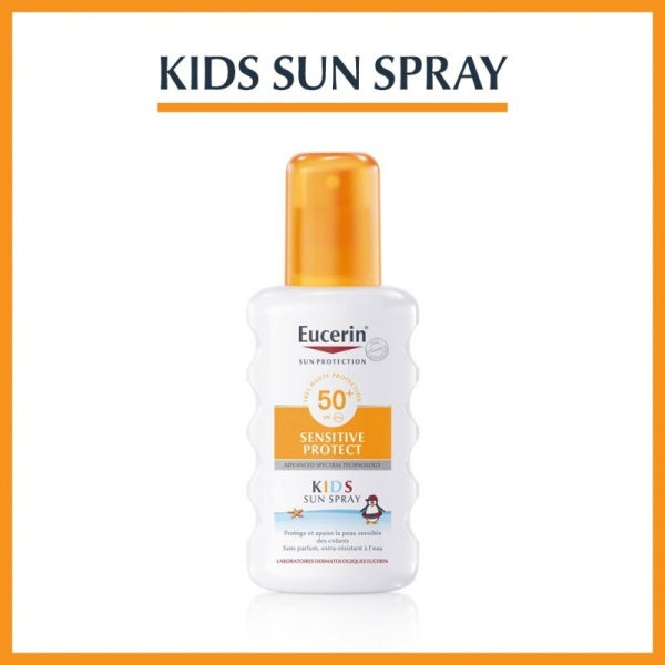 Eucerin Sun Protection Sensitive Protect Kids Spray Solaire SPF50+ 200ml
