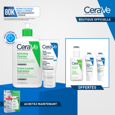 CeraVe Crème Lavante 473ml + Crème Hydratante 50ml