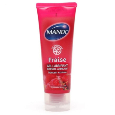 MANIX - Gel lubrifiant douceur extreme a la fraise 80 ml