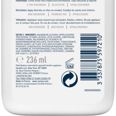 CERAVE - Lait hydratant peaux seches a tres seches 236 ml