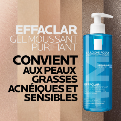 LA ROCHE POSAY - Effaclar gel moussant purifiant peaux