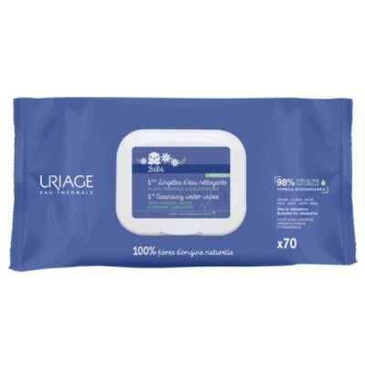 URIAGE - Bebe 1ere lingettes d'eau nettoyantes * 70 | UNIKA